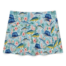 Load image into Gallery viewer, Bluewater Bloom Halter Top &amp; Skirted Bikini Set