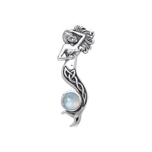Load image into Gallery viewer, Birthstone Celtic Knot Mermaid Pendant TPD079