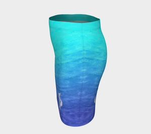 Ombre Sailfish Fitted Skirt
