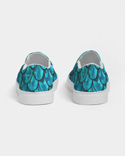 Load image into Gallery viewer, Mermaid Teals Slip on Canvas Shoe