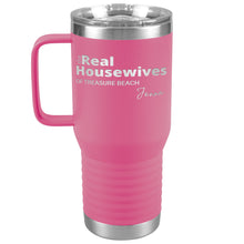 Load image into Gallery viewer, Personalized Name and Location Housewives Tumbler with Handle