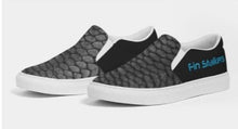 Load image into Gallery viewer, Gray Fish Scale Fin Stalkers Men&#39;s Slip-On Canvas Shoe