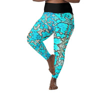 Load image into Gallery viewer, Barrier Reef High Waisted Leggings with Side Pockets available in XS to Plus Size 6XL