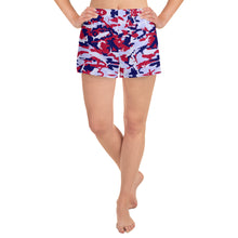 Load image into Gallery viewer, Patriotic Saltwater Camo Women's Athletic Shorts