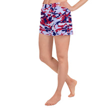 Load image into Gallery viewer, Patriotic Saltwater Camo Women's Athletic Shorts