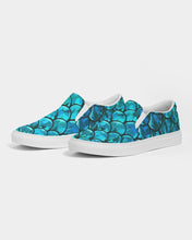 Load image into Gallery viewer, Mermaid Teals Slip on Canvas Shoe