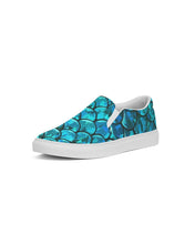 Load image into Gallery viewer, Mermaid Teals Slip on Canvas Shoe