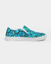 Load image into Gallery viewer, Mermaid Teals Slip on Canvas Shoe